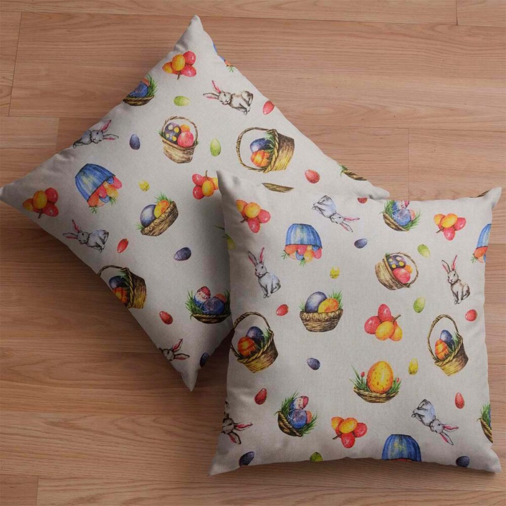 Πασχαλινή Μαξιλαροθήκη 45x45 Cotone | Rabbit 1
