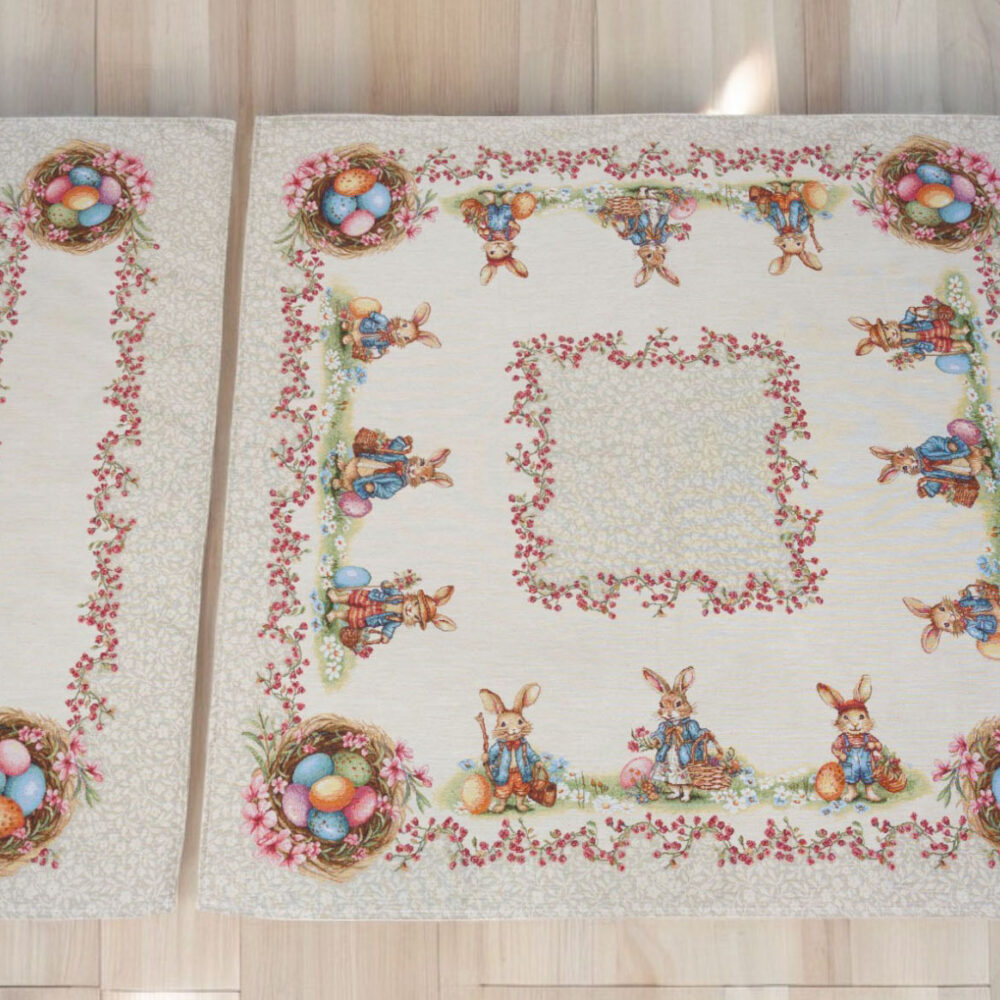 Πασχαλινό Σετ καρέ-τραβέρσα Cotone | Rosalina