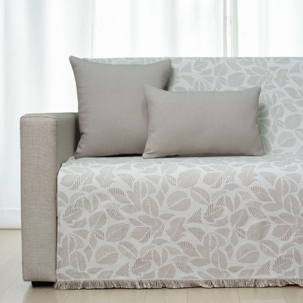 Ριχτάρι Τριθέσιου 180x300 Cotone | Tonia Cappuccino